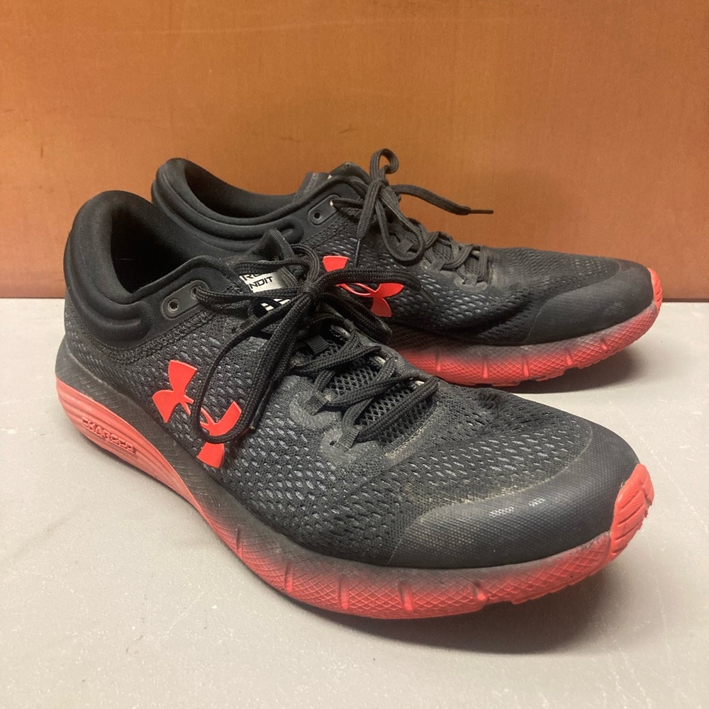 Under Armour Mens Charged Bandit 5 3021947-003 Black Running Shoes Sneakers 10.5